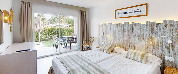 Das Hotel Alcudia Garden 3* bietet wunderschöne Zimmer, die zum Entspannen einladen.