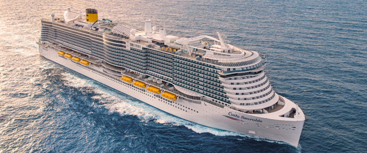 landingpage_Costa_Galerie_01_20251006 Costa Smaralda bei Hochseekreuzfahrt – Keuzfahrtschiff der italienischen Reederei Costa.